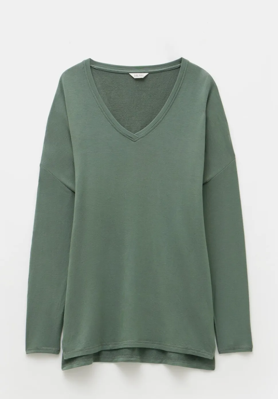 Gillian Wide Jersey V Neck Top