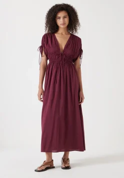 Grace Cotton Blend Midi Beach Dress