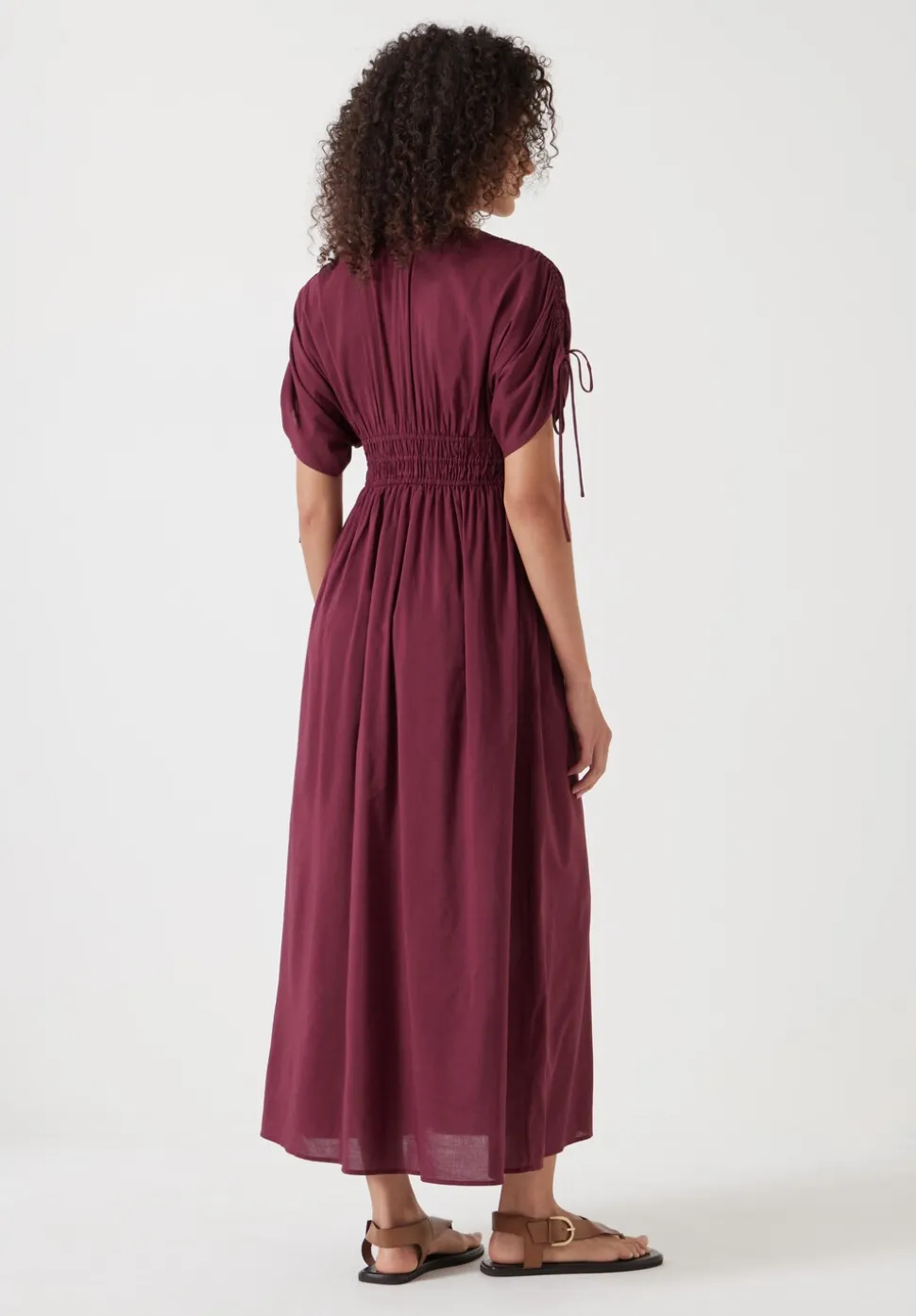 Grace Cotton Blend Midi Beach Dress