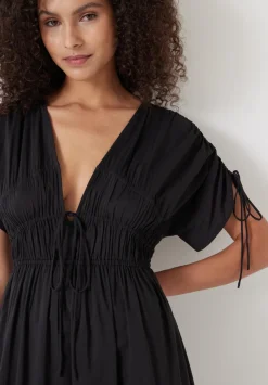 Grace Cotton Blend Midi Beach Dress