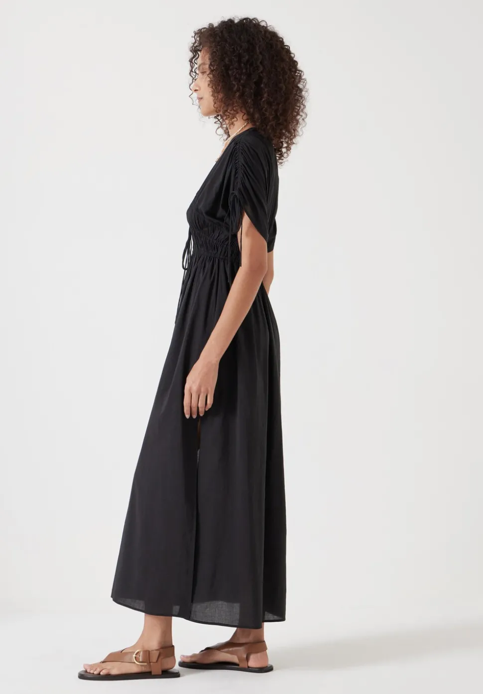 Grace Cotton Blend Midi Beach Dress