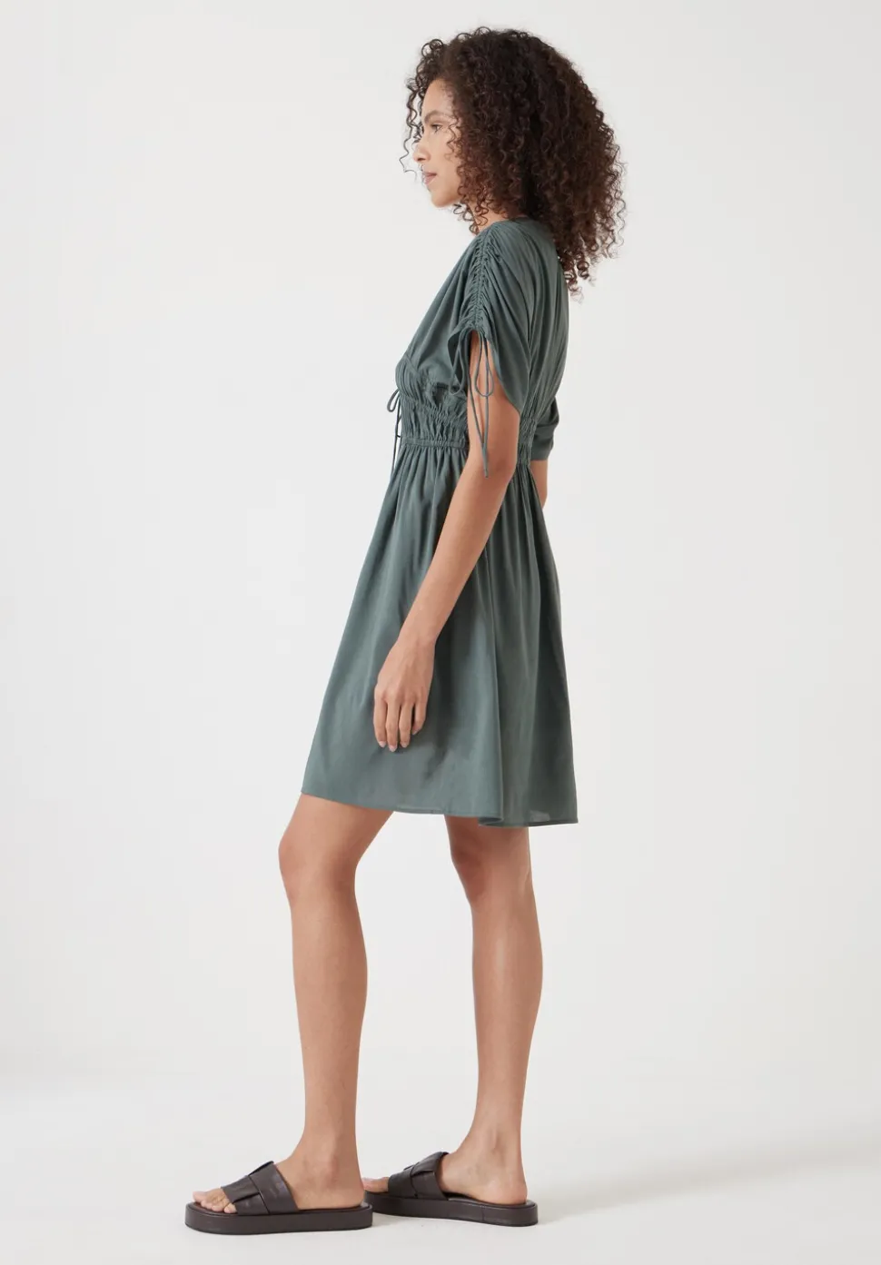 Grace Cotton Blend Mini Beach Dress