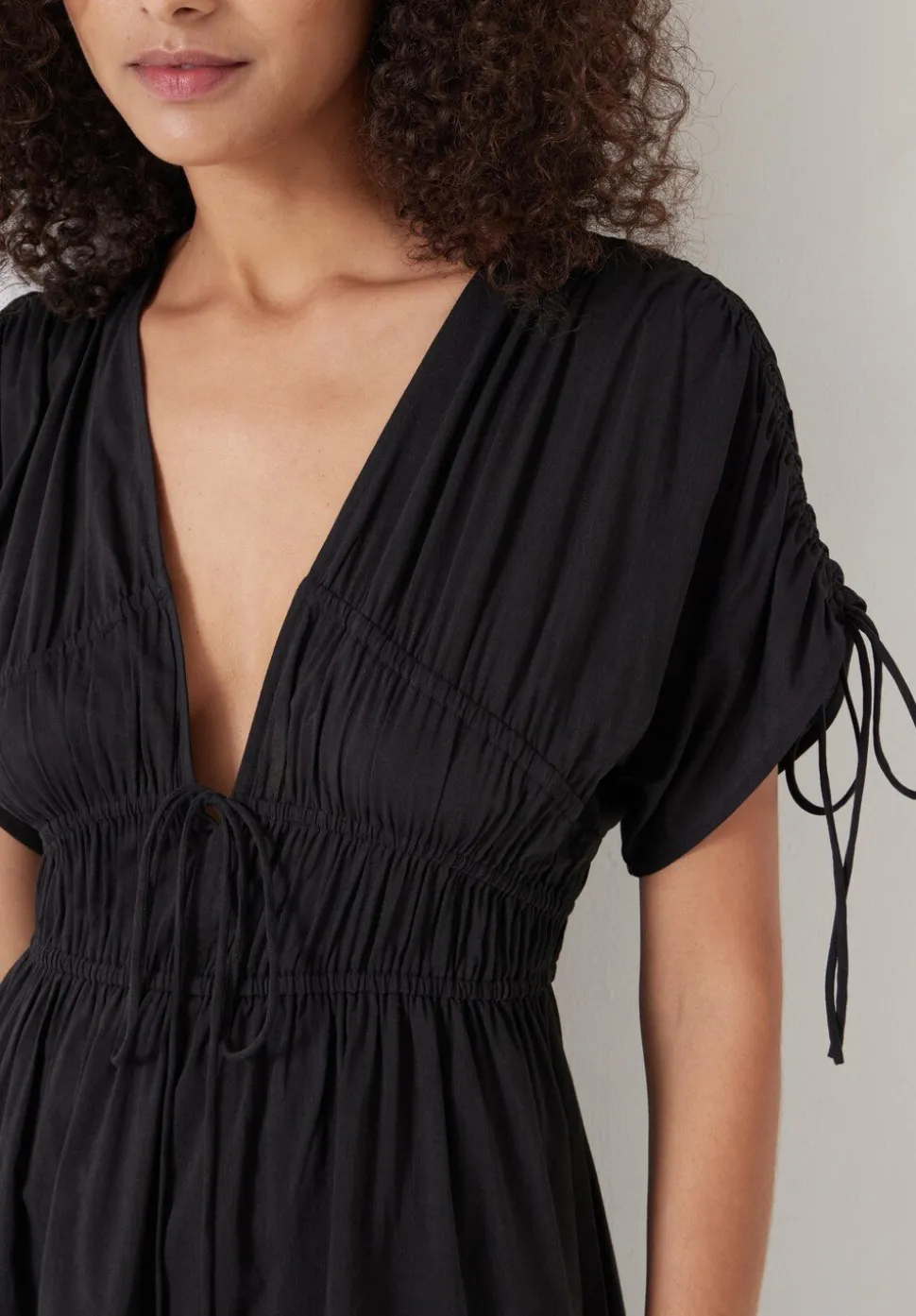 Grace Cotton Blend Mini Beach Dress