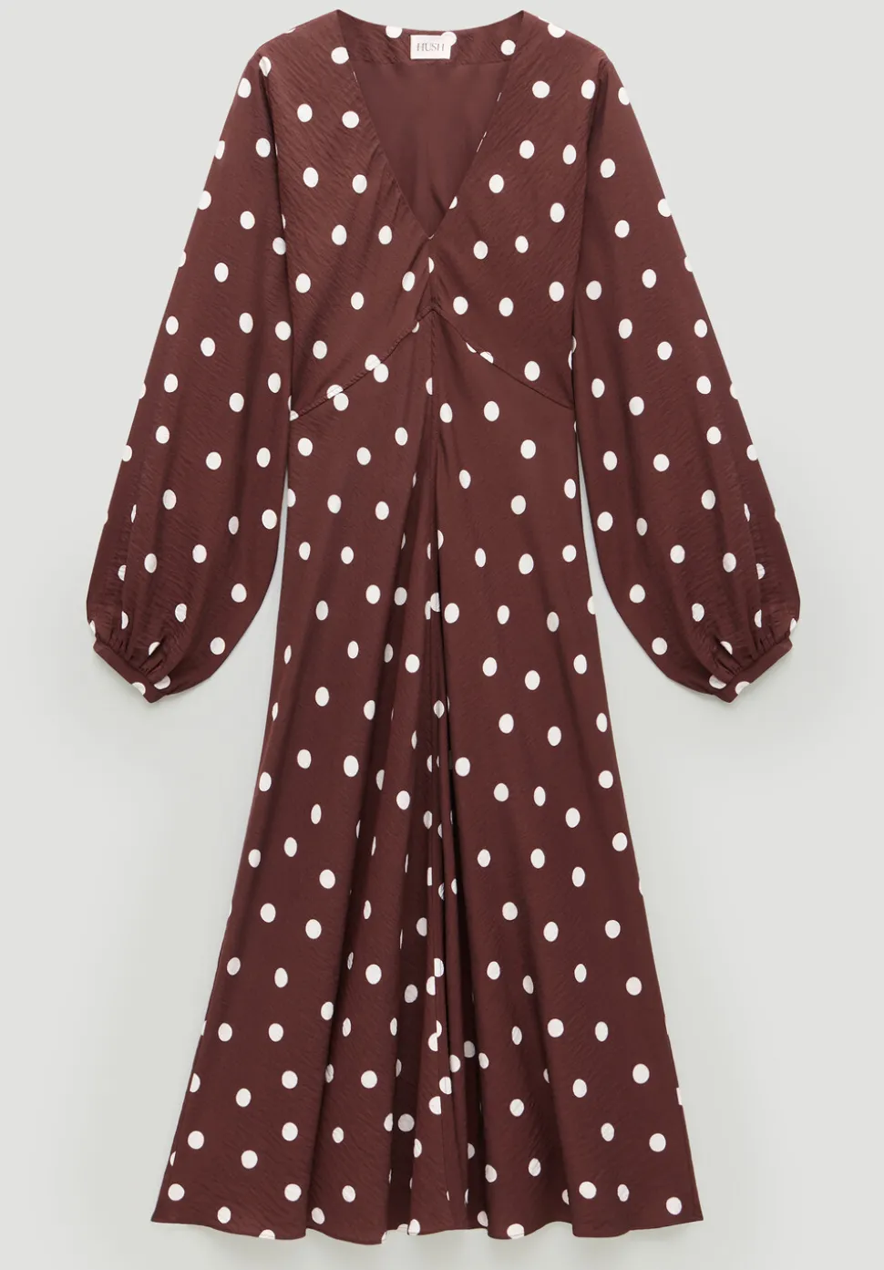 Grace V-Neck Long Sleeve Dress