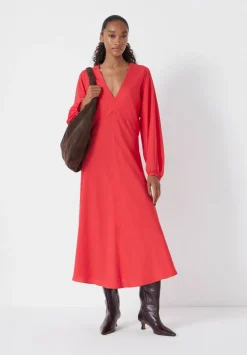 Grace V-Neck Long Sleeve Dress
