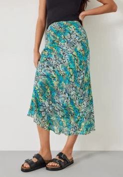 Hallie Printed Midi Skirt