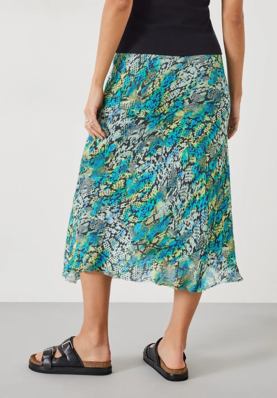 Hallie Printed Midi Skirt
