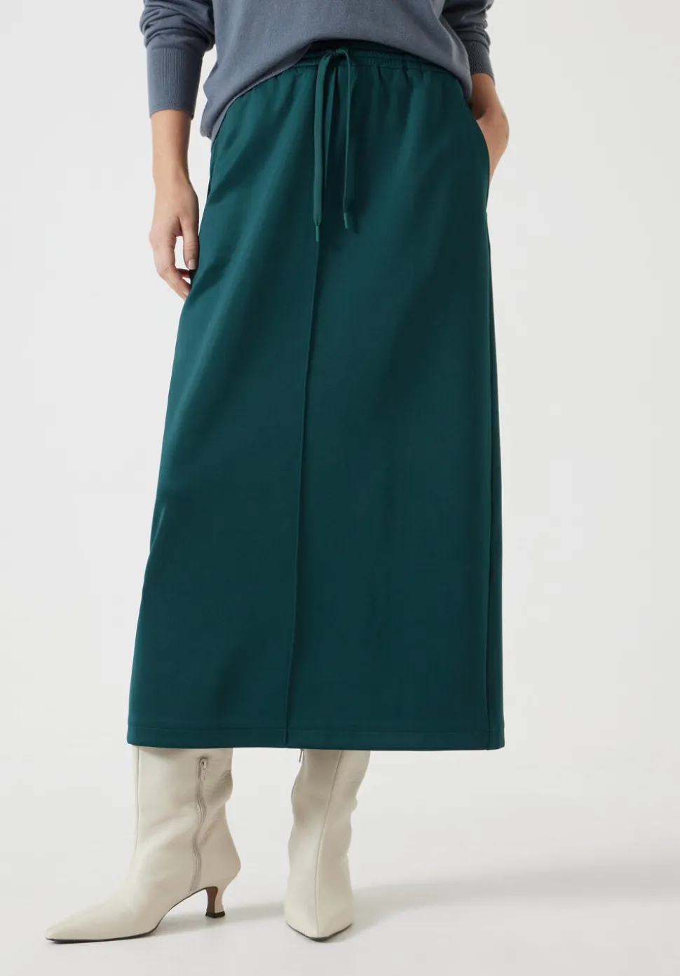 Harrison Pintuck Jersey Skirt