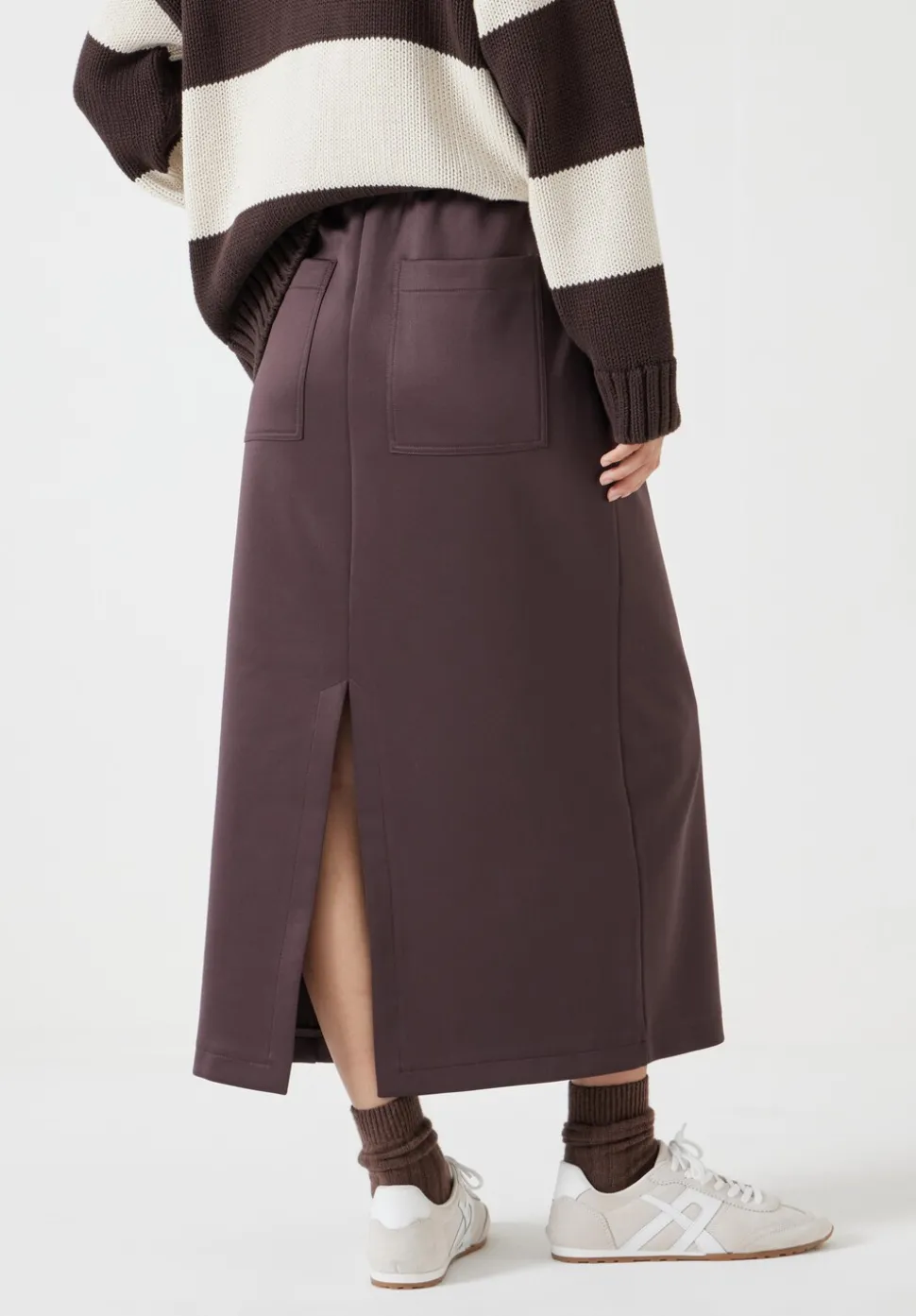 Harrison Pintuck Jersey Skirt