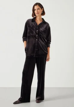 Harrison Velvet Pintuck Joggers
