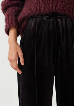 Harrison Velvet Pintuck Joggers
