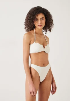 Heidi High Leg Crinkle Bikini Bottoms
