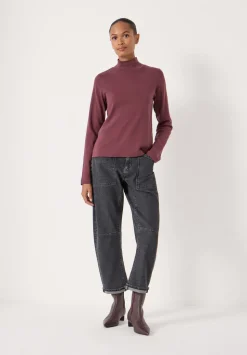 High Neck Midweight Jersey Top