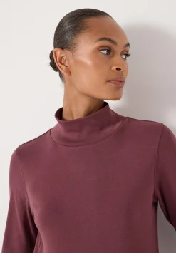High Neck Midweight Jersey Top