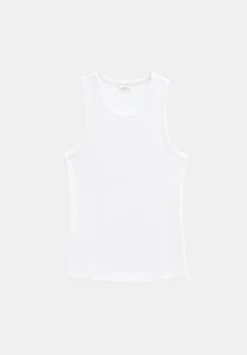 High Neck Ribbed Vest