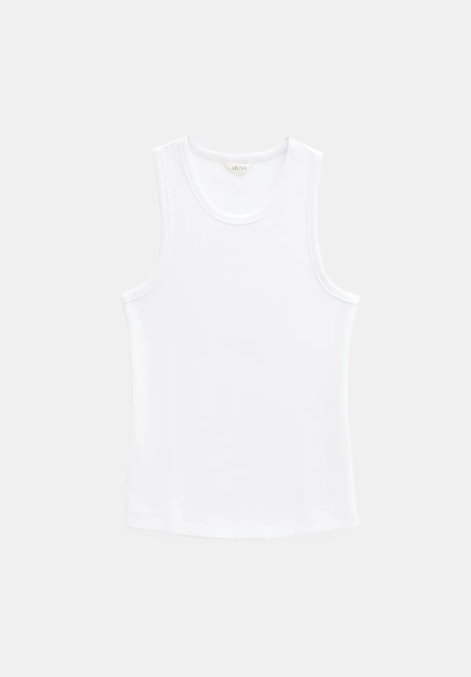 High Neck Ribbed Vest