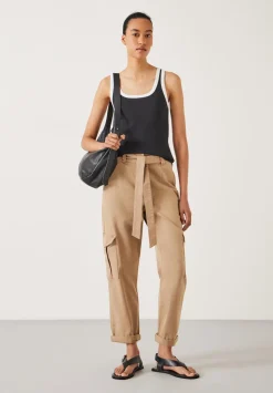 High Waist Belted Trousers