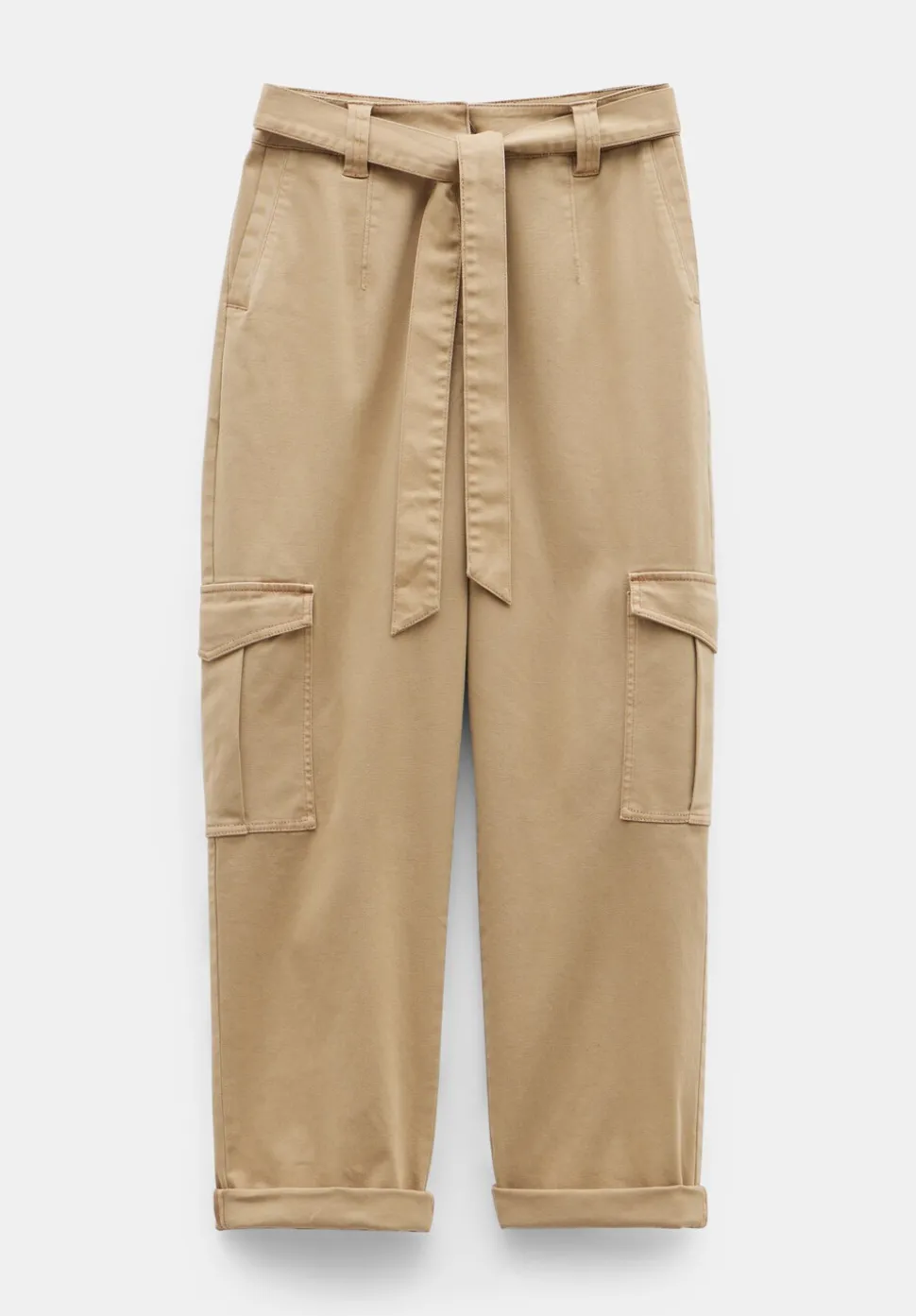 High Waist Belted Trousers