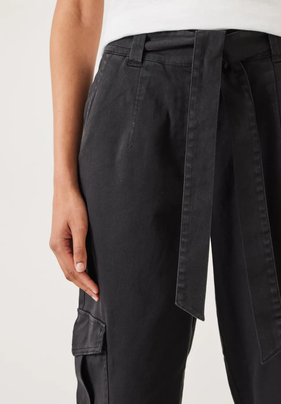 High Waist Belted Trousers