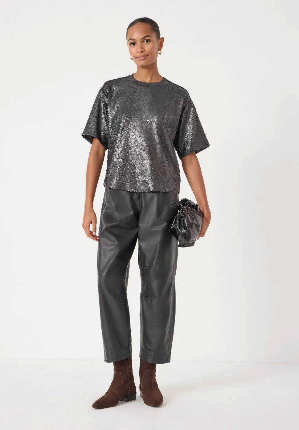 Holly Matte Sequin T-Shirt