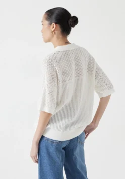 Interest Stitch Collar Top