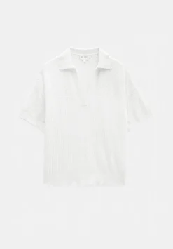 Interest Stitch Collar Top