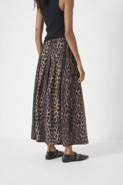 Ivy Pleated Air Flow Midi Skirt