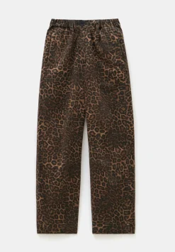 Jack Barrel Leg Pull On Cotton Trousers
