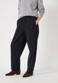 Jack Barrel Leg Pull On Cotton Trousers