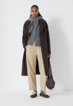 Jack Barrel Leg Pull On Cotton Trousers