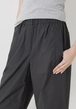 Jack Barrel Leg Pull On Lightweight Cotton Trousers