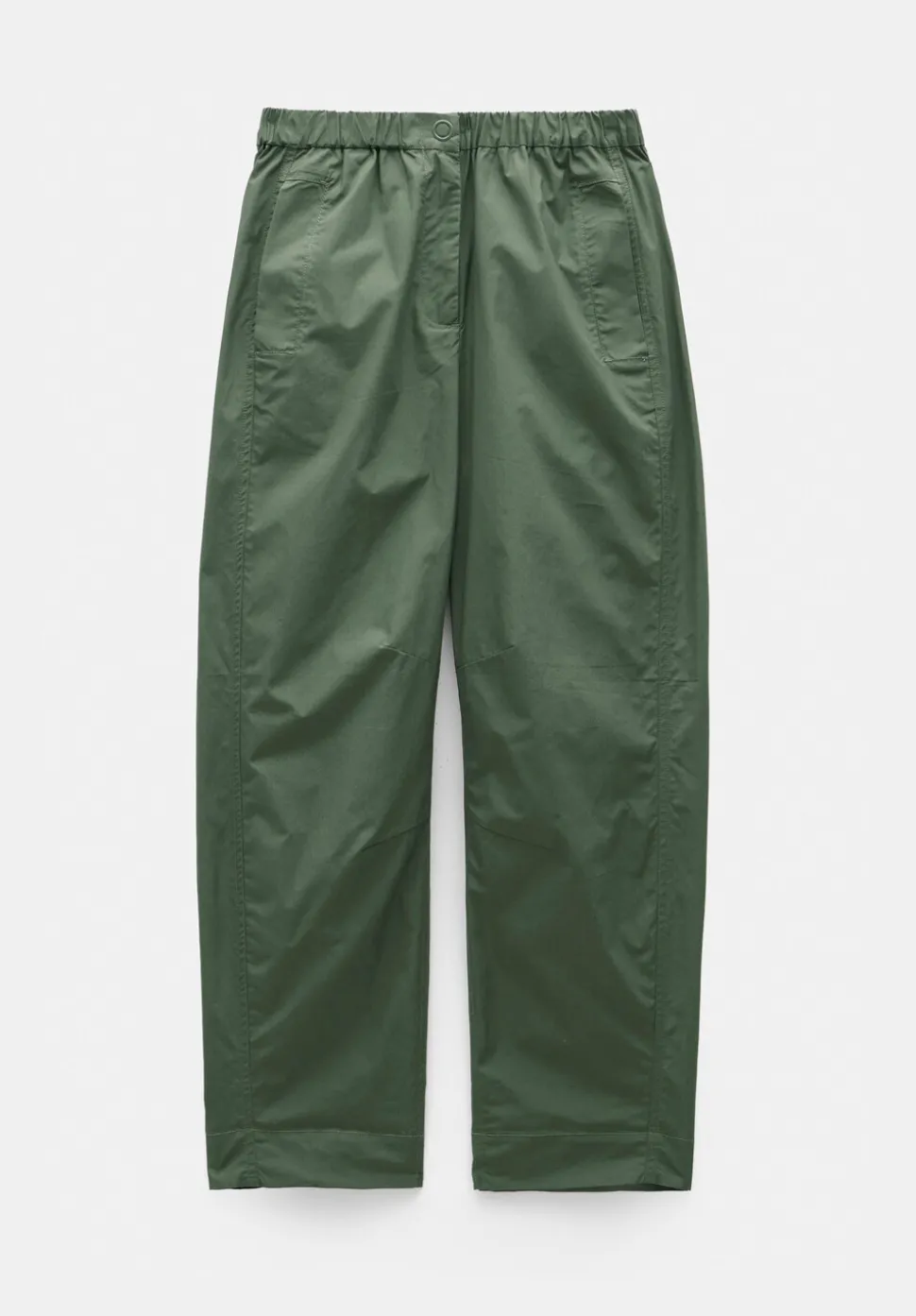 Jack Barrel Leg Pull On Lightweight Cotton Trousers