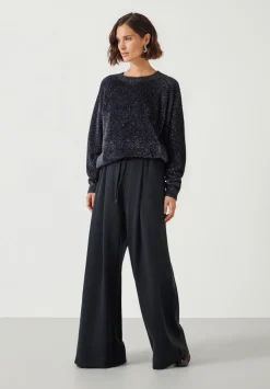 Jaime Metallic Tinsel Crew Neck Jumper