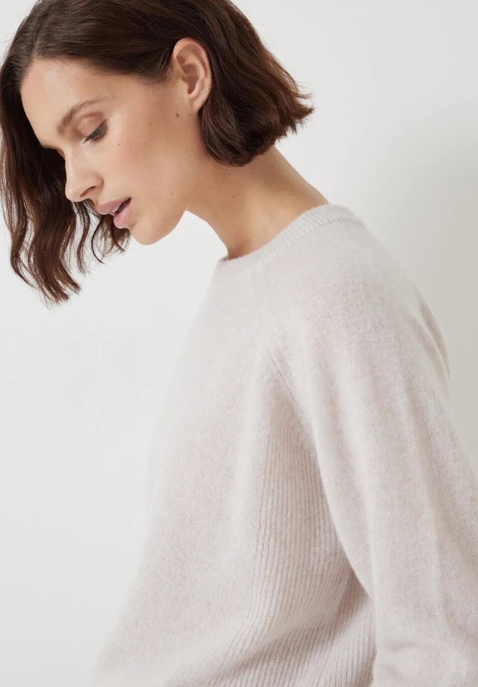 Jasmine Cashmere Rib Detail Jumper