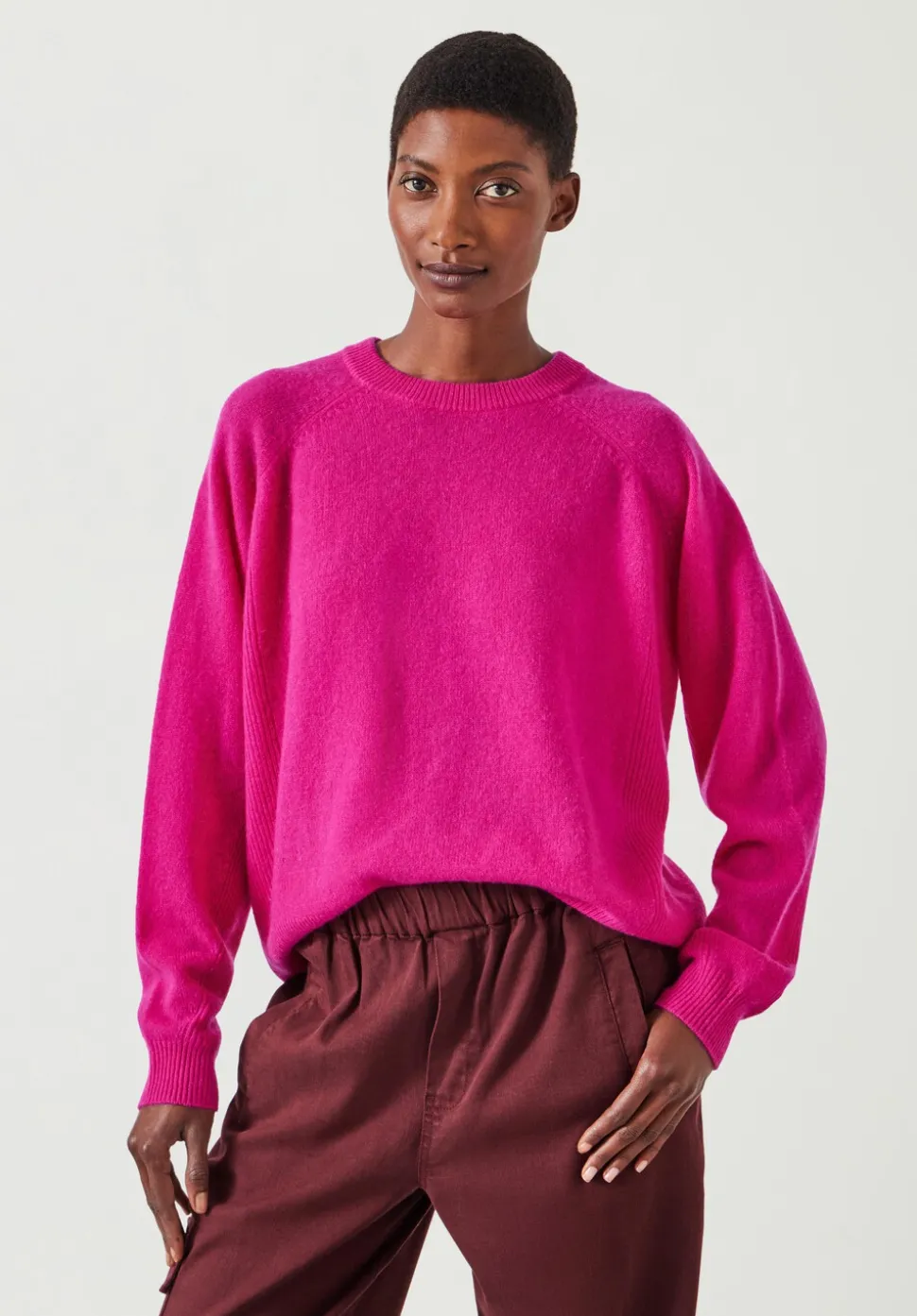 Jasmine Cashmere Rib Detail Jumper
