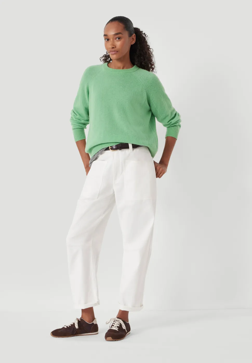 Jasmine Cashmere Rib Detail Jumper