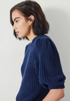 Jessie Cotton Puff Sleeve Ribbed Top