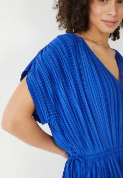 Jodie Plisse Midi Dress