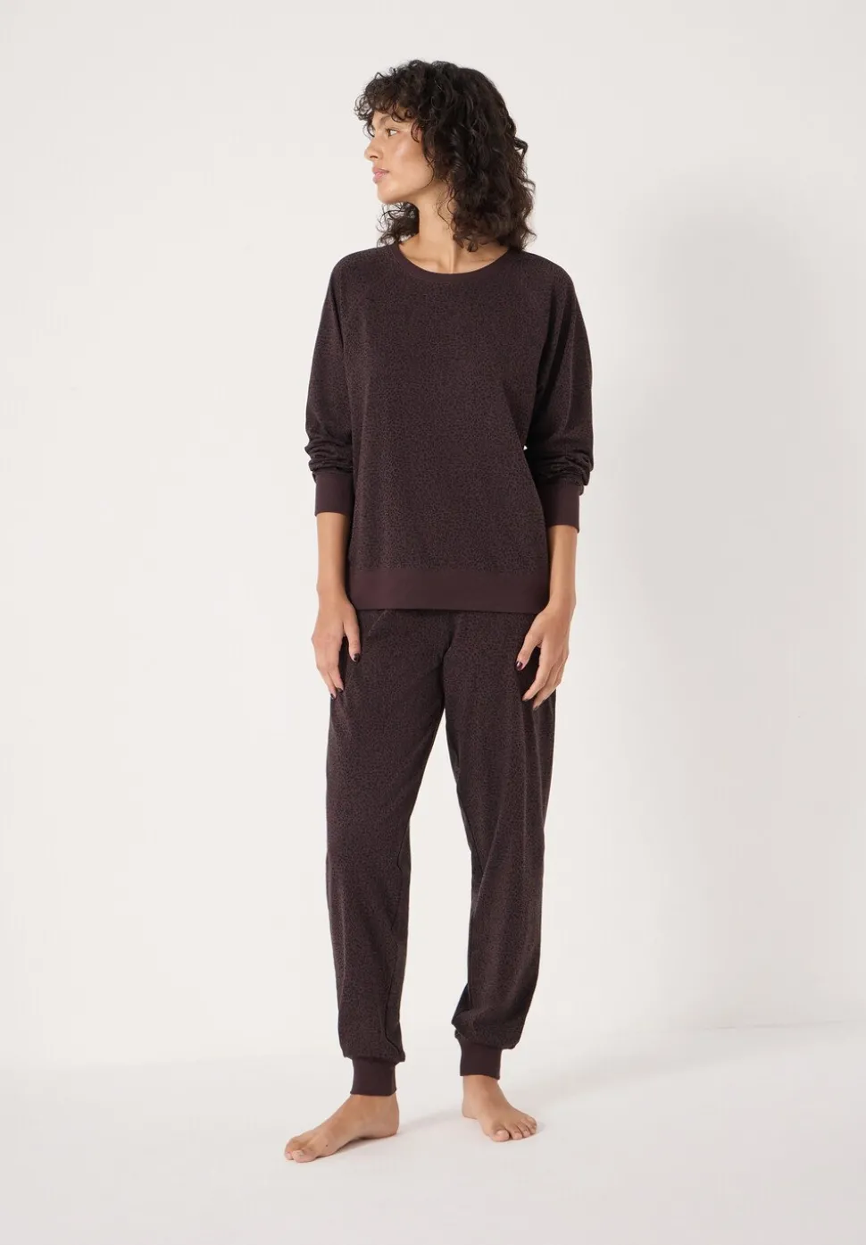 Joelle Jersey Jogger Animal Print Pyjamas