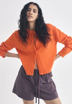 Juni Crew Neck Wool Blend Cardigan