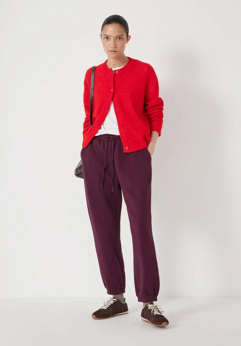 Juni Crew Neck Wool Blend Cardigan