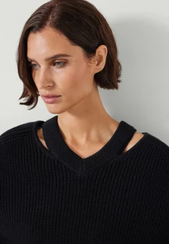Kady Cotton Neck Detail Jumper