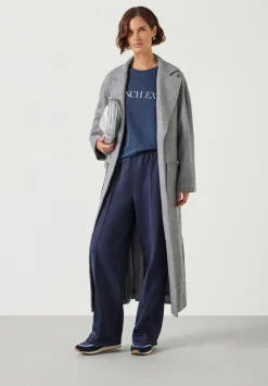 Kaitlin Wool Blend Herringbone Coat