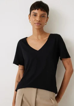 Kali Cotton Slub V-Neck T-Shirt