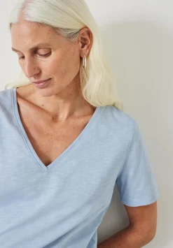 Kali Cotton Slub V-Neck T-Shirt