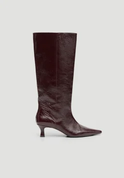 Katlynn Leather Patent Kneehigh Boots