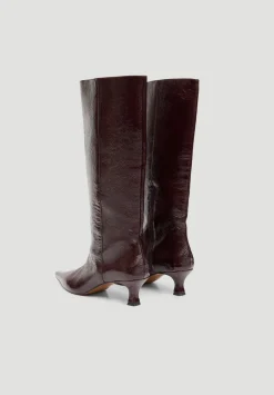 Katlynn Leather Patent Kneehigh Boots