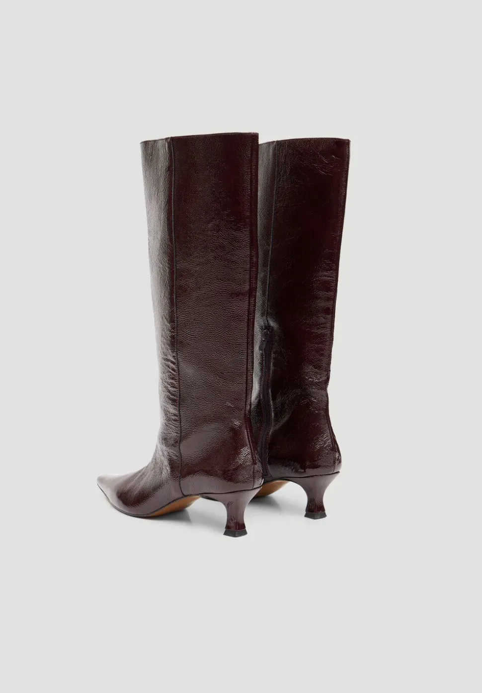 Katlynn Leather Patent Kneehigh Boots