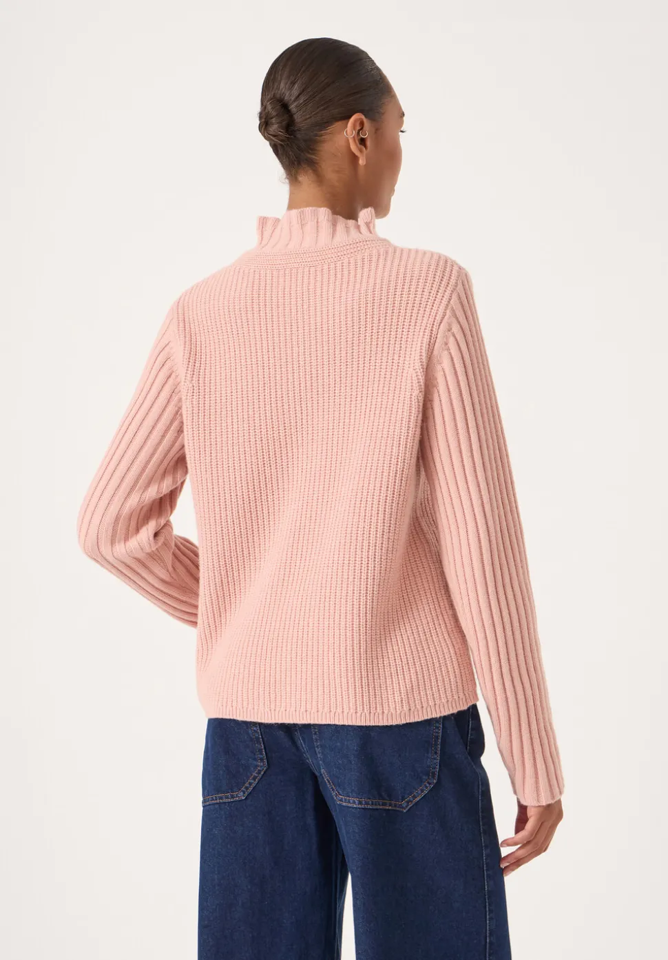 Kiley Wool Blend Frill Trim Jumper