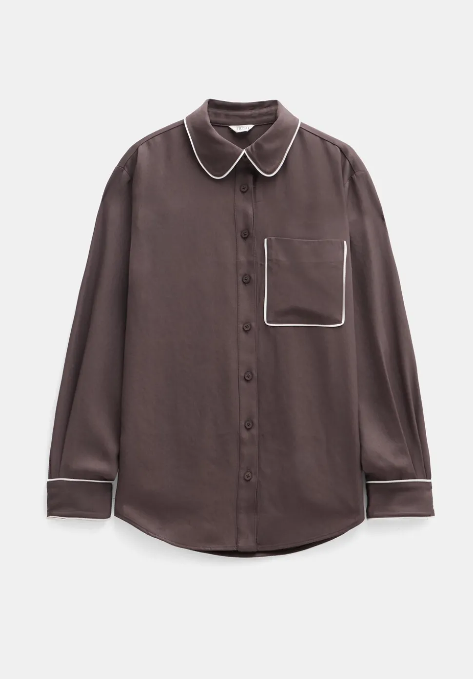 Kinsey Long Sleeve Piping Detailed Shirt